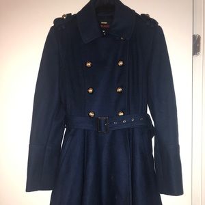 Vibrant blue Miss Sixty military pea coat